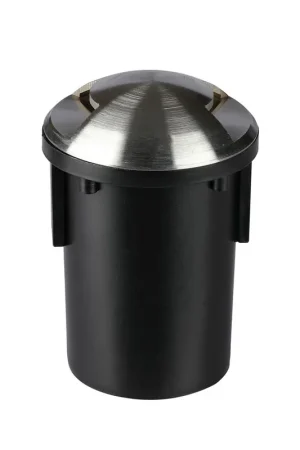 Staande lamp, roestvrij staal, zwart-zilver, IP67, D 8,7 cm Beperkte Voorraad