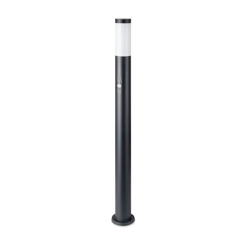Aanbieding Staande lamp, roestvrij staal, zwart, bewegingssensor, H 110 cm