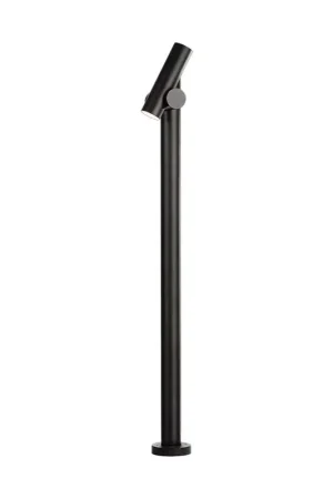 Veilige Betaling LED-buitenvloerlamp, zwart, draaibare spot, H 100 cm