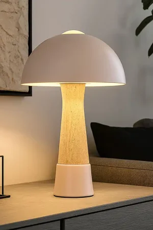 Tafellamp, schakelaar, champagnekleurig mat, H 36,5 cm Laatste Kans
