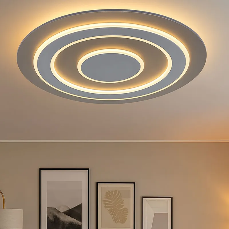 LED plafondlamp, metaal, antraciet, grijs, D 60 cm Actieprijs