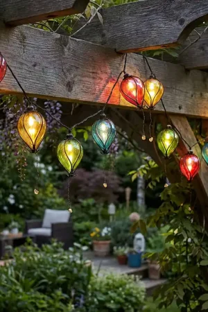 Beperkt Aanbod LED solarlamp, feeënverlichting, ballonnen, IP44, L 380 cm