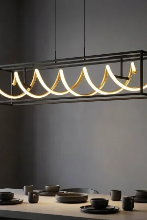 Voordeelprijs LED hanglamp, dimbaar, in hoogte verstelbaar, L 90 cm