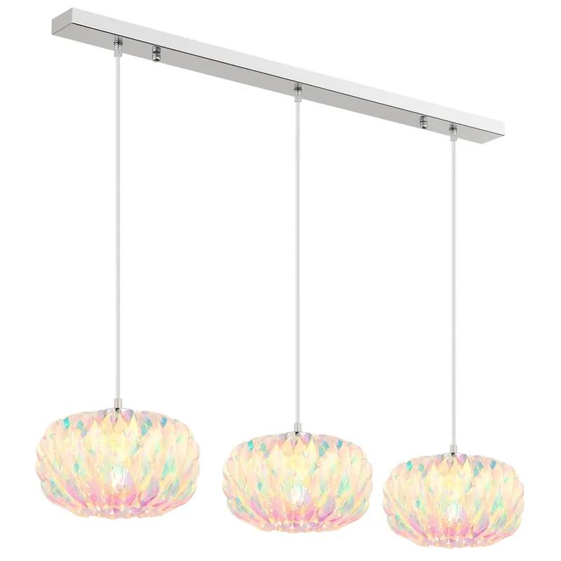 Must-Have Hanglamp JUANA, 3-vlam, E27, in hoogte verstelbaar, chroom, L 95 cm