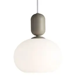 Nordlux Notti 20 Pendelarmatuur Glas Grijs | Geschikt voor 1x E27 Goedkoop