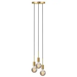 Nordlux Paco Pendelarmatuur Metaal 3-Spot Messing | Geschikt voor 3x E27 Aanbieding