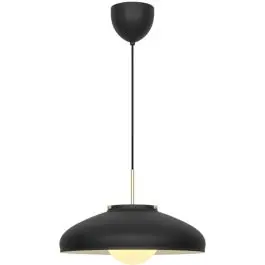 DFTP by Nordlux Latif Pendelarmatuur Metaal en Glas Zwart | 400mm - Geschikt voor E14 Nieuw