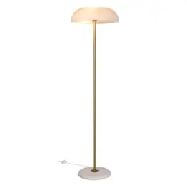 Fabrieksprijs DFTP by Nordlux Glossy Vloerlamp Glas en Marmer Wit | Geschikt voor 3x E14