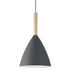 DFTP by Nordlux Pure 20 Pendelarmatuur Metaal en Hout Grijs | Geschikt voor E27 Bestseller