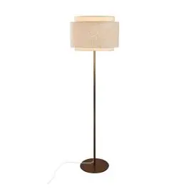DFTP by Nordlux Takai Vloerlamp Metaal en Textiel Beige | Geschikt voor E27 Korting