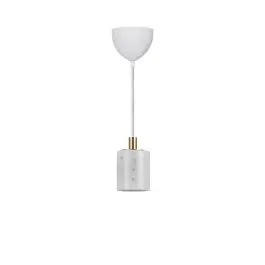 Nordlux Siv Pendelarmatuur Marmer en Metaal Wit | 65mm - Geschikt voor E27 Bestseller