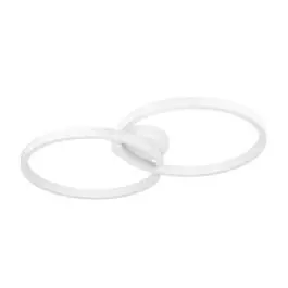 Eglo Plafondlamp Amandolo Staal Wit 19.5W 2400lm - 827-865 Afstembaar Wit + RGB | Dimbaar Koop Vandaag