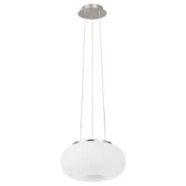 Eglo Pendelarmatuur Optica Staal Satijn Nikkel | Geschikt voor 2x E27 Speciale Aanbieding