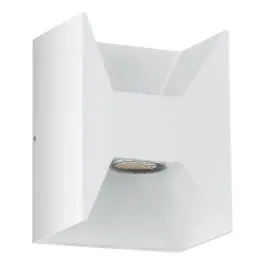 Gratis Retour Eglo Wandlamp Morino Buitenverlichting Aluminium Wit Up & Down 5W 460lm - 830 Warm Wit