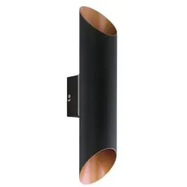 Favoriet Eglo Wandlamp Agolada Buitenverlichting Verzinkt Staal Zwart Koper Up & Down 7.4W 660lm - 830 Warm Wit