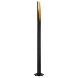 Shop Nu Eglo Vloerlamp Barbotto Staal Zwart, Goud 4.5W 345lm - 830 Warm Wit | Geschikt voor GU10