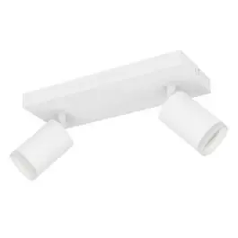 Finale Uitverkoop Eglo Connect.Z Smart Plafond Spot Melitello-Z Staal Wit 7.4W 1100lm - 827-865 Afstembaar Wit + RGB | Dimbaar