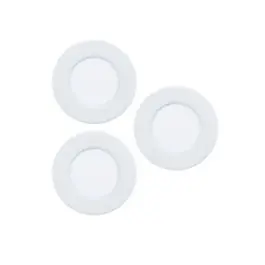 Aanbieding Eglo Connect.Z Smart Inbouw Spot Badkamerverlichting Fueva 6-Z Kunststof Wit 8.4W 1020lm - 827-865 Afstembaar Wit + RGB | Dimbaar