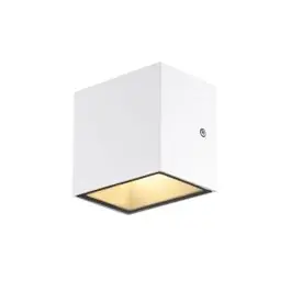 Lage Kosten SLV Sitra Cube Wandlamp Aluminium Wit 11W 1270lm - 840 Koel Wit | Buitenverlichting - IP65