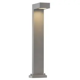 Korting SLV Quadrasyl 75 Vloerlamp Aluminium Grijs Vierkant | Buitenverlichting - IP44 - Geschikt voor 1x GX53