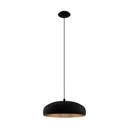 Snelle Levering Eglo Hanglamp Moga 1 Staal Zwart Koper | IP20 - Geschikt voor 1x E27