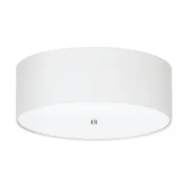 Eglo Plafondlamp Pasteri Staal Satijn Nikkel | IP20 - Geschikt voor 3x E27 Hoge Kwaliteit