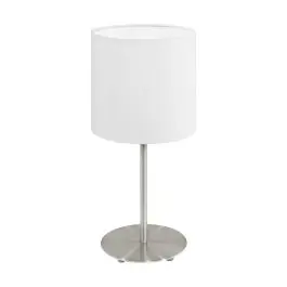 Aanbieding Eglo Tafellamp Pasteri Staal Satijn Nikkel | IP20 - Geschikt voor 1x E27