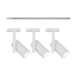 Beste Prijs Nordlux Jerome Complete Set 1-Fase Rail 1 Meter Wit | incl. 3x Spot
