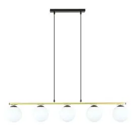 Actieprijs Emibig Hanglamp Allora Staal Zwart | Geschikt voor 5x E14 - Max 10W