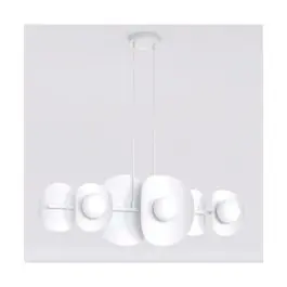 Nu Kopen Emibig Hanglamp Elementi Staal Wit | Geschikt voor 6x G9 - Max 8W