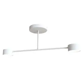 Emibig Plafondlamp Halo Staal Wit | Geschikt voor 2x GX53 - Max 8W Gecertificeerd