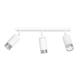 Weekendaanbieding Emibig Plafondlamp Hiro Staal Wit | Geschikt voor 3x GU10 - Max 10W