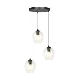 Flitsaanbieding Emibig Hanglamp Istar Staal Zwart | Geschikt voor 3x E27 - Max 10W