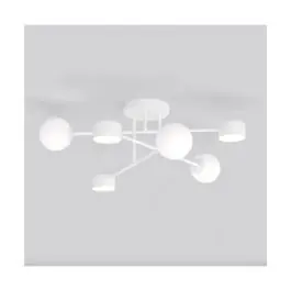Rechtstreeks Van De Fabrikant Emibig Plafondlamp Holon Staal Wit | Geschikt voor 3x G9 - Max 8W, 3x GX53 - Max 12W