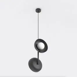 Hete Deal Emibig Hanglamp Vanila Staal Zwart | Geschikt voor 2x G9 - Max 8W