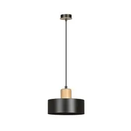 Emibig Hanglamp Torin Staal Zwart | Geschikt voor 1x E27 - Max 15W Seizoensaanbieding