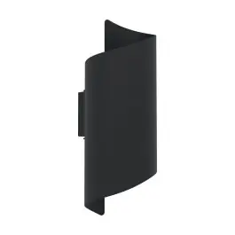 Betaalbaar Eglo Wandlamp Montarello Staal Zwart Up & Down 4W 510lm - 827-840-860 CCT | IP54
