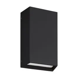 Eglo Wandlamp Spongano Aluminium Zwart Up & Down 5W 600lm - 830-840-850-865 CCT | IP65 Uitverkoop