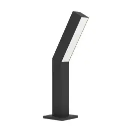 Eglo Sokkel Lamp Ugento Aluminium Zwart 4W 480lm - 830 Warm Wit | IP44 Aanbieding