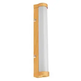 Ledvance LED Wandlamp Badkamerverlichting Orbis Buis Frost Hout 9W 900lm - 830-840 CCT | IP44 - Aanraak dimbaar Must-Have