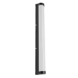 Seizoensaanbieding Ledvance LED Wandlamp Badkamerverlichting Orbis Buis Frost Zwart 12W 1100lm - 830-840 CCT | IP44 - Aanraak dimbaar