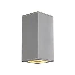 SLV Big Theo Up/Down Wandlamp Aluminium Grijs | IP44 - Buitenverlichting - Geschikt voor 2x GU10 Max. 75W - Dimbaar Hete Deal