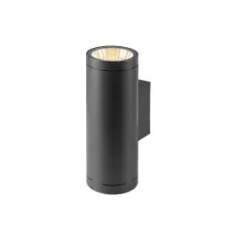 SLV Helia Pro L Up/Down Wandlamp Aluminium Antraciet 20W 2400lm - 827 Zeer Warm Wit | Buitenverlichting - IP65 - Dimbaar Rechtstreeks Van De Fabrikant