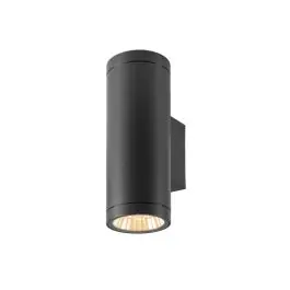SLV Helia Pro L Up/Down Wandlamp Aluminium Antraciet 30W 3600lm - 827 Zeer Warm Wit | Buitenverlichting - IP65 - Dimbaar Meest Verkocht