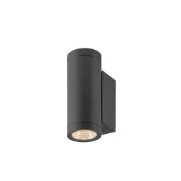 Direct Verzonden SLV Helia Pro S Wandlamp Aluminium Antraciet 3W 350lm - 827 Zeer Warm Wit | Buitenverlichting - IP65