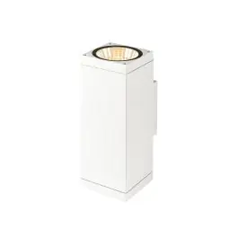 Exclusieve Aanbieding SLV Theo Pro L Up/Down Wandlamp Aluminium Wit 30W 3600lm - 827 Zeer Warm Wit | Buitenverlichting - IP65 - Dimbaar