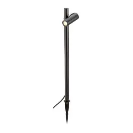 Populair SLV Helia Slim Enkel LED Spike Zwart 6W 450lm - 830 Warm Wit | IP65